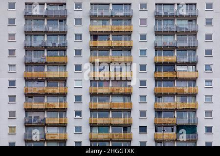 Edificio multi-storage, Detail, Germania, Assia, Cassel Foto Stock