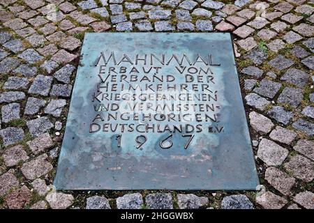 Friedland Memorial, Monumento agli omecomers, Heimkehrerdenkmal, Germania, bassa Sassonia, Friedland Foto Stock