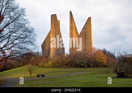 Friedland Memorial, Monumento agli omecomers, Heimkehrerdenkmal, Germania, bassa Sassonia, Friedland Foto Stock