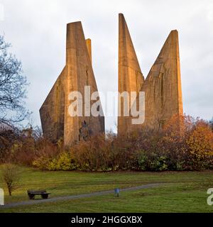 Friedland Memorial, Monumento agli omecomers, Heimkehrerdenkmal, Germania, bassa Sassonia, Friedland Foto Stock