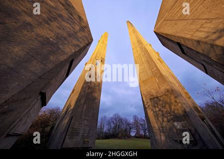 Friedland Memorial, Monumento agli omecomers, Heimkehrerdenkmal, Germania, bassa Sassonia, Friedland Foto Stock