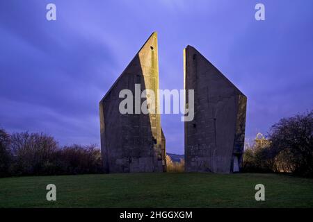 Friedland Memorial, Monumento agli omecomers, Heimkehrerdenkmal, Germania, bassa Sassonia, Friedland Foto Stock