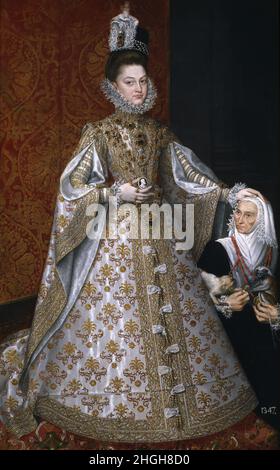 Isabella Clara Eugenia von Spanien, Isabel Clara Eugenia de Austria y Valois, 12. Agosto 1566 - 1. Il 1633 dicembre, la guerra spanische Infantin und Stathalterin der spanischen Niederlande / Isabella Clara Eugenia di Spagna, Isabel Clara Eugenia de Austria y Valois, 12 agosto 1566 - 1 dicembre 1633, è stato spagnolo infanta e governatore della Spagna olandese, Historisch, storico, Riproduzione digitale migliorata di un'opera d'arte originale del tempo / restaurierte digitale Reproduktion einer Originalvorlage aus der damaligen Zeit, genaues Originaldatum nicht bekannt Foto Stock