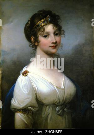 Luise Herzogin zu Mecklenburg-Strelitz, bekannt als Königin Luise von Preußen, Luise Auguste Wilhelmine Amalie Herzogin zu Mecklenburg, 10. März 1776 - 19. Juli 1810, War die Gemahlin König Friedrich Wilhelms III. Von Preußen, nach einem Gemälde von Josef Maria grassi / Luise Duchessa di Mecklenburg-Strelitz, conosciuta come Regina Luisa di Prussia, Luise Auguste Wilhelmine Amalie Duchessa di Mecklenburg, 10 marzo 1776 - 19 luglio 1810, Fu la moglie del re Federico Guglielmo III di Prussia, dopo un dipinto di Josef Maria grassi, Historiisch, riproduzione storica e digitale migliorata di un'arte originale Foto Stock