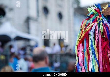 Salvador, Bahia, Brasile - 08 dicembre 2015: Festa di nostra Signora di Conceicao da Praia. È una manifestazione religiosa cattolica che raccoglie migliaia di persone Foto Stock