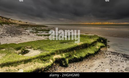Onival, plage et bord de mer, falaises et Sable Foto Stock