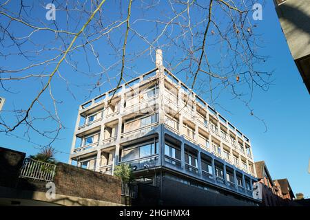 Camere per studenti al Somerville College, università di Oxford, Inghilterra. Foto Stock