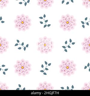 Floral seamless pattern. Illustrazione Vettoriale
