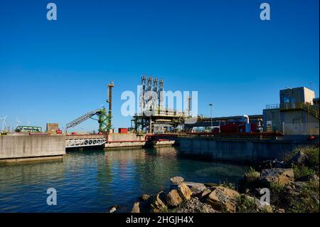 Porto di Bilbao Foto Stock