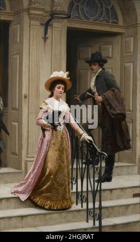 Leighton Edmund Blair - Collezione privata - My Next-Door Neighbor - 1894 - olio su tela no info - Foto Stock
