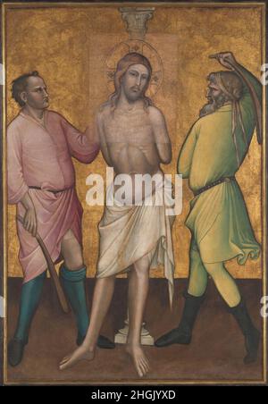 La Flagellazione - 1395 - tempera su tela fondo oro 176,5 x 120 cm - Aretino Spinello Foto Stock