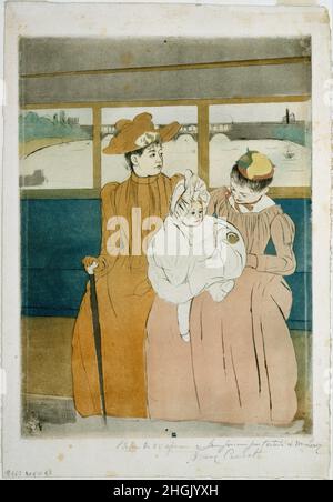 Mary Cassatt - nell'Omnibus Foto Stock