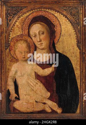 Madonna col Bambino - 1440c. - tempera su tavola fondo oro 77,5 x 55,2 cm - Bellini Jacopo Foto Stock