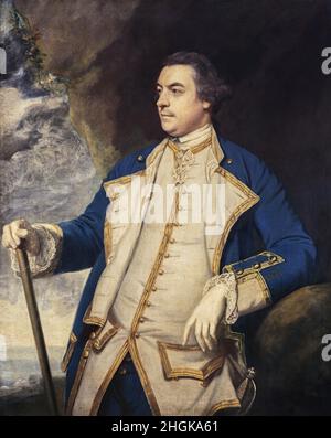 Capitano Adam Duncan, poi ammiraglio Duncan e 1st Visconte di Camperdown - 1750 - olio su tela 127 x 101 cm - Reynolds Joshua Foto Stock