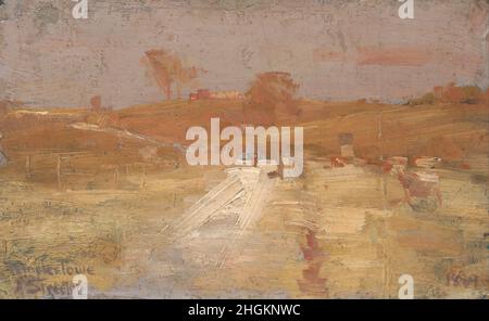 Arthur Streeton - Pastorale di colore giallo e grigio Impressione di Templestowe Foto Stock