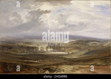 Raby Castello, la sede del Conte di Darlington - 1817 - olio su tela 119 x 180,6 cm - Turner Joseph Mallord William Foto Stock