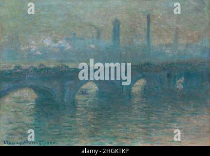 Waterloo Bridge, tempo grigio - 1900 - olio su tela 65,4 x 92,6 cm - mo13Monet Claude Foto Stock