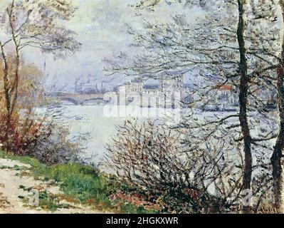 Monet Claude - Collezione privata - le rive della Senna, Ile de la Grande-Jatte - 1878 - olio su tela 50 x 64 cm Foto Stock