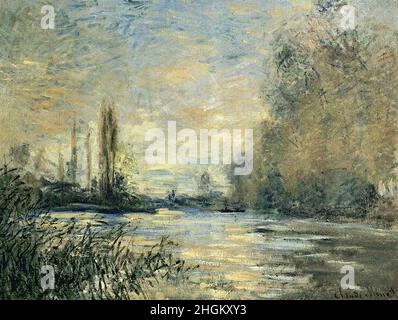 Monet Claude - Collezione privata - il piccolo braccio della Senna ad Argenteuil - 1876 - olio su tela 54 x 70,5 cm Foto Stock