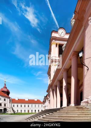 Abbazia di Goettweig - Monastero benedettino vicino a Krems in bassa Austria. Patrimonio dell'umanità dal 2001. Foto Stock