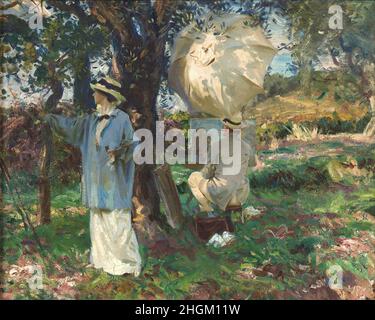 The sketchers - 1913 - olio su tela 55,8 x 71,1 cm - Sargent John Singer Foto Stock