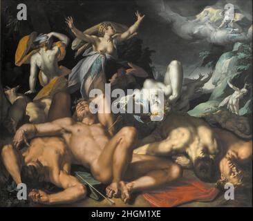 Abramo Bloemaert - Apollo e Diana punire Niobe uccidendo i suoi figli Foto Stock