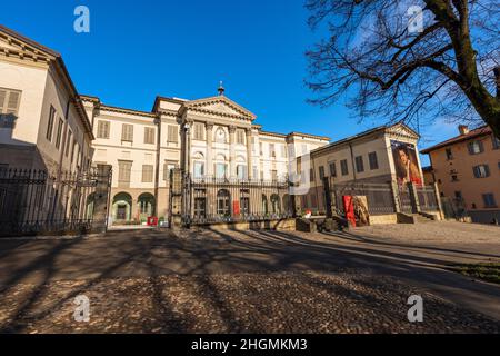 Accademia Carrara, Museo d'Arte, Galleria d'Arte e Accademia di Belle Arti con oltre seicento opere d'arte dal 15th al 19th secolo. Bergamo, Italia Foto Stock