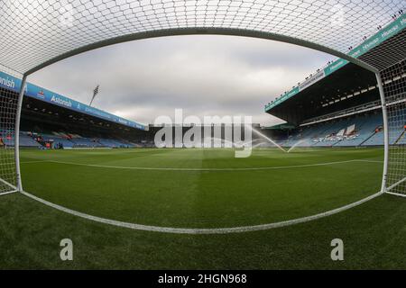 Leeds, Regno Unito. 22nd Jan 2022. Una visione generale di Elland Road durante la Premier League fixture Leeds United vs Newcastle United a Elland Road, Leeds, UK, 22 gennaio 2022 Credit: News Images /Alamy Live News Foto Stock