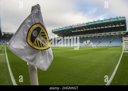 Leeds, Regno Unito. 22nd Jan 2022. Una visione generale di Elland Road durante la Premier League fixture Leeds United vs Newcastle United a Elland Road, Leeds, UK, 22 gennaio 2022 Credit: News Images /Alamy Live News Foto Stock