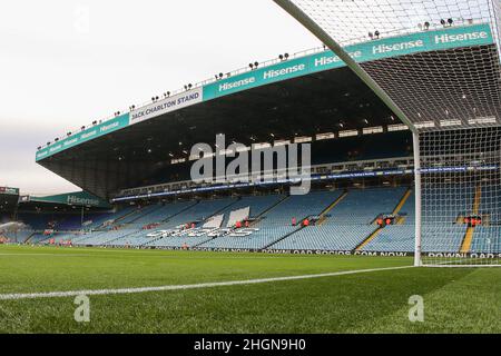 Leeds, Regno Unito. 22nd Jan 2022. Una visione generale di Elland Road durante la Premier League fixture Leeds United vs Newcastle United a Elland Road, Leeds, UK, 22 gennaio 2022 Credit: News Images /Alamy Live News Foto Stock