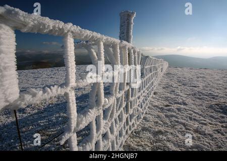 Una collina di Culter cadde a Capodanno, 2009, attraverso la valle da Woodycleuch DoD. Foto Stock