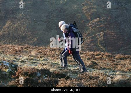 Una collina di Culter cadde a Capodanno, 2009, attraverso la valle da Woodycleuch DoD. Foto Stock