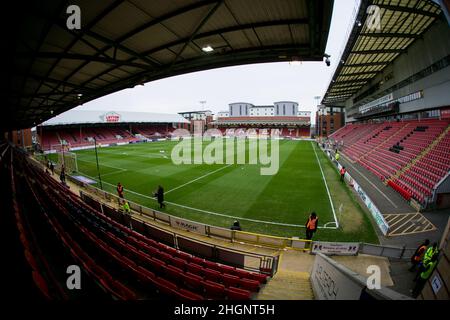 Londra, Regno Unito. GENNAIO 22nd Stadio Matchroom in foto durante la partita della Sky Bet League 2 tra Leyton Orient e Port vale al Matchroom Stadium di Londra sabato 22nd gennaio 2022. (Credit: Federico Maranesi | MI News) Credit: MI News & Sport /Alamy Live News Foto Stock