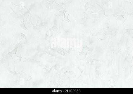 Fondo verde chiaro delicato, parete in calcestruzzo per la fotografia di prodotti o alimenti con spazio per la copia. Foto Stock