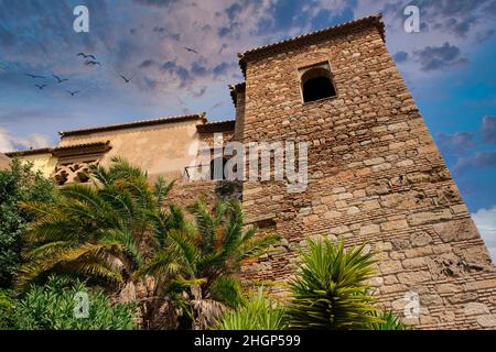 Fortezza di la Alcazaba a Malaga (Spagna) Foto Stock