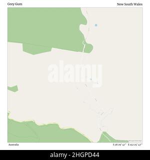 Gray Gum, Australia, nuovo Galles del Sud, S 28 29' 41'', e 152 25' 47''', mappa, mappa senza tempo pubblicata nel 2021. Viaggiatori, esploratori e avventurieri come Florence Nightingale, David Livingstone, Ernest Shackleton, Lewis and Clark e Sherlock Holmes si sono affidati alle mappe per pianificare i viaggi verso gli angoli più remoti del mondo, Timeless Maps sta mappando la maggior parte delle località del mondo, mostrando il successo di grandi sogni Foto Stock