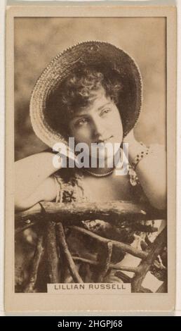 Lillian Russell, della serie Attres (N245) emessa da Kinney Brothers per promuovere le sigarette Sweet Caporal 1890 emesse da Kinney Brothers Tobacco Company carte commerciali americane del set 'Actors and Attres' (N245), emessa nel 1890 da Kinney Brothers Tobacco per promuovere le sigarette Sweet Caporal. Lillian Russell, della serie Attres (N245) pubblicata da Kinney Brothers per promuovere le sigarette Sweet Caporal 657082 Foto Stock