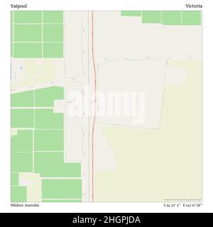 Yatpool, Mildura, Australia, Victoria, S 34 22' 3'', e 142 11' 18''', mappa, Mappa senza tempo pubblicata nel 2021. Viaggiatori, esploratori e avventurieri come Florence Nightingale, David Livingstone, Ernest Shackleton, Lewis and Clark e Sherlock Holmes si sono affidati alle mappe per pianificare i viaggi verso gli angoli più remoti del mondo, Timeless Maps sta mappando la maggior parte delle località del mondo, mostrando il successo di grandi sogni Foto Stock