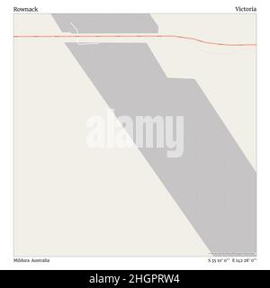 Rownack, Mildura, Australia, Victoria, S 35 10' 0'', e 142 28' 0''', mappa, mappa senza tempo pubblicata nel 2021. Viaggiatori, esploratori e avventurieri come Florence Nightingale, David Livingstone, Ernest Shackleton, Lewis and Clark e Sherlock Holmes si sono affidati alle mappe per pianificare i viaggi verso gli angoli più remoti del mondo, Timeless Maps sta mappando la maggior parte delle località del mondo, mostrando il successo di grandi sogni Foto Stock
