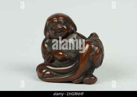 Netsuke 19th secolo Giappone. Netsuke. Giappone. 19th secolo. Legno. Edo (1615–1868) o Meiji (1868–1912). Netsuke Foto Stock