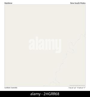 Rainbow, Lockhart, Australia, nuovo Galles del Sud, S 35 31' 43'', e 146 47' 7''', mappa, mappa senza tempo pubblicata nel 2021. Viaggiatori, esploratori e avventurieri come Florence Nightingale, David Livingstone, Ernest Shackleton, Lewis and Clark e Sherlock Holmes si sono affidati alle mappe per pianificare i viaggi verso gli angoli più remoti del mondo, Timeless Maps sta mappando la maggior parte delle località del mondo, mostrando il successo di grandi sogni Foto Stock