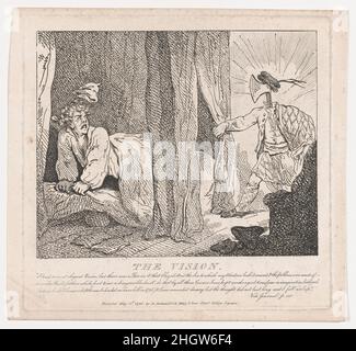 The Vision (Picturesque Beauties of Boswell, Part the Second) May 15, 1786 Thomas Rowlandson. The Vision (Picturesque Beauties of Boswell, Part the Second). Picturesque Beauties of Boswell. Thomas Rowlandson (British, London 1757–1827 London). May 15, 1786. Etching. Elizabeth Jackson (British, active 1785–87). Prints Stock Photo