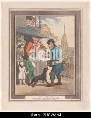 Grida di Londra: No.1: Buy a Trap, a Rat-Trap Gennaio 1, 1799 Henri Merke. Grida di Londra: No.1: Comprare una trappola, una trappola-Rat. Grida di Londra. Henri Merke (Svizzera, Niederweningen, cantone Zürich ca. 1760–dopo 1820). Gennaio 1, 1799. Acquaforte e acquatinta colorate a mano. Rudolph Ackermann, Londra (attivo dal 1794 al 1829). Stampa Foto Stock