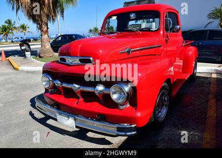 Ford F1 pick-up (1950) auto d'epoca, Messico, Nord America Foto Stock