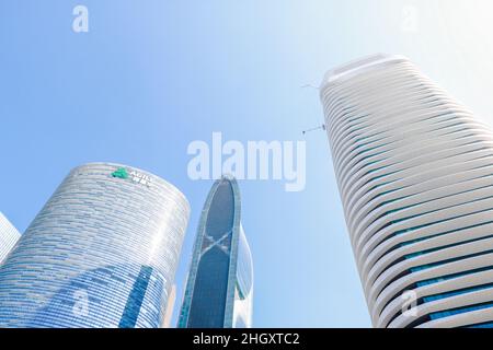 Guangzhou, Guangdong, Cina - 30 novembre 2019: Agile Group è un conglomerato integrato specializzato nello sviluppo immobiliare con una vasta presenza Foto Stock