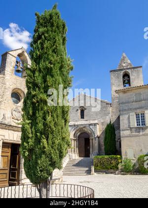 Les Baux-de-Provence frazione Chiesa di Saint Vincent e cappella Foto Stock