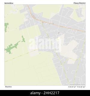 Belvédère, Mauritius, Flacq District, S 20 10' 42'', e 57 39' 34''', mappa, mappa senza tempo pubblicata nel 2021. Viaggiatori, esploratori e avventurieri come Florence Nightingale, David Livingstone, Ernest Shackleton, Lewis and Clark e Sherlock Holmes si sono affidati alle mappe per pianificare i viaggi verso gli angoli più remoti del mondo, Timeless Maps sta mappando la maggior parte delle località del mondo, mostrando il successo di grandi sogni Foto Stock