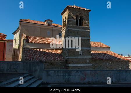Basilica di San Silvestro nel centro storico di Trieste, Italia, Europa Foto Stock