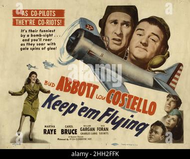 BUD ABBOTT e LOU COSTELLO in KEEP 'EM FLYING (1941), diretto DA ARTHUR LUBIN. Credito: FOTO UNIVERSALI / Album Foto Stock