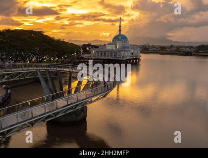 India Moschea Kuching Sarawak Foto Stock